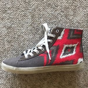 Aztec patterned sneakers